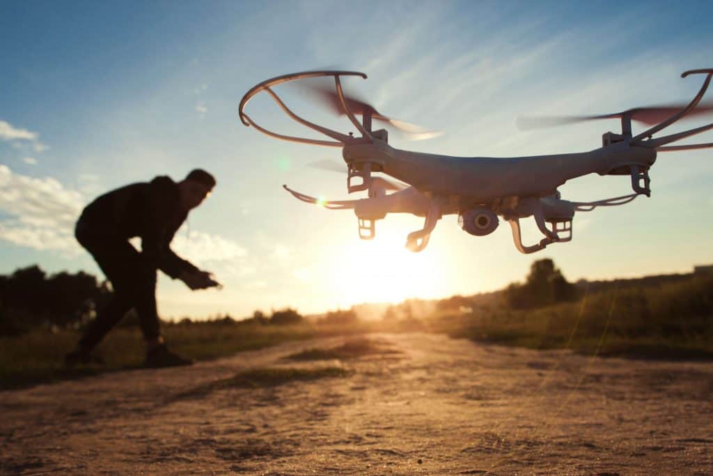 Drone Taking Off Locally