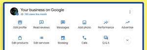 Google my business dashboard for Design the Planet digital marketing agency new orleans